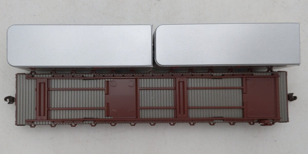 Athearn 96361 HO Southern Pacific RTR 50' Flat Car with (2) 25' Trailers #563058