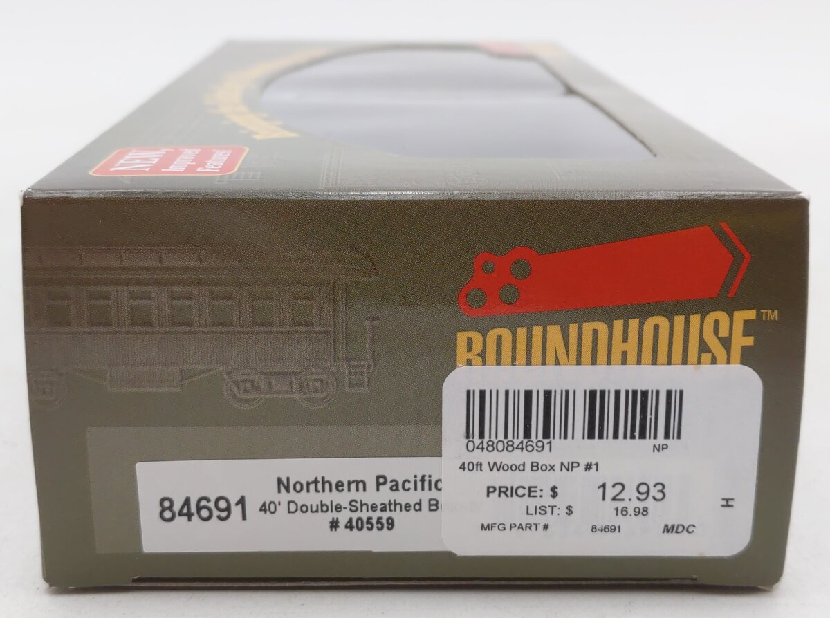 Roundhouse 84691 HO Northern Pacific RTR 40' Wood Boxcar #40559