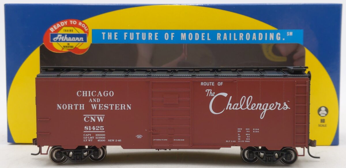 Athearn 73455 HO C&NW/Challengers 40' Superior Boxcar #81425