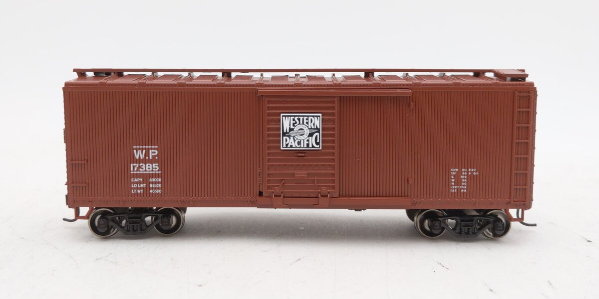 Roundhouse 84695 HO Western Pacific RTR 40' Wood Boxcar #17385