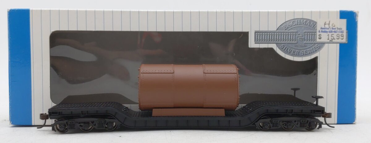 Bachmann 18346 HO 52' Depressed Center Flat Car w/ Boiler Load