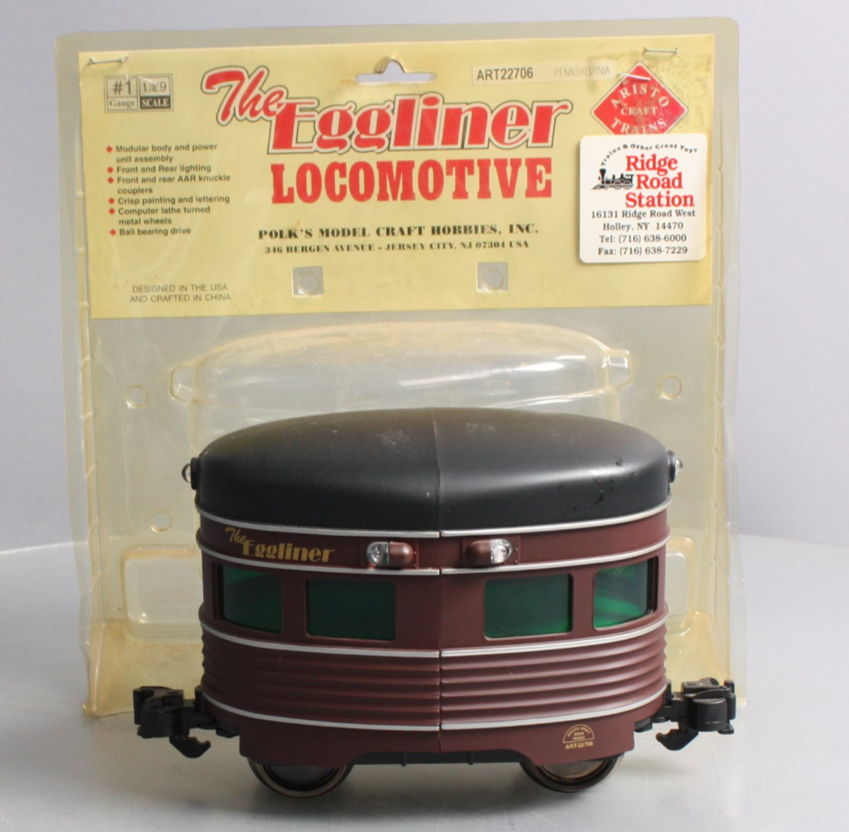 Aristo-Craft 22706 G PRR Motorized Eggliner