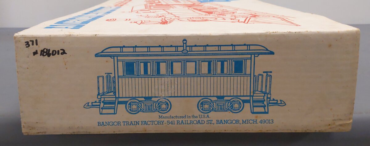 Kalamazoo 18601-2 G Scale Train Set Engine 4-4-0 MCRR Mountain Central Railroad VG/Box