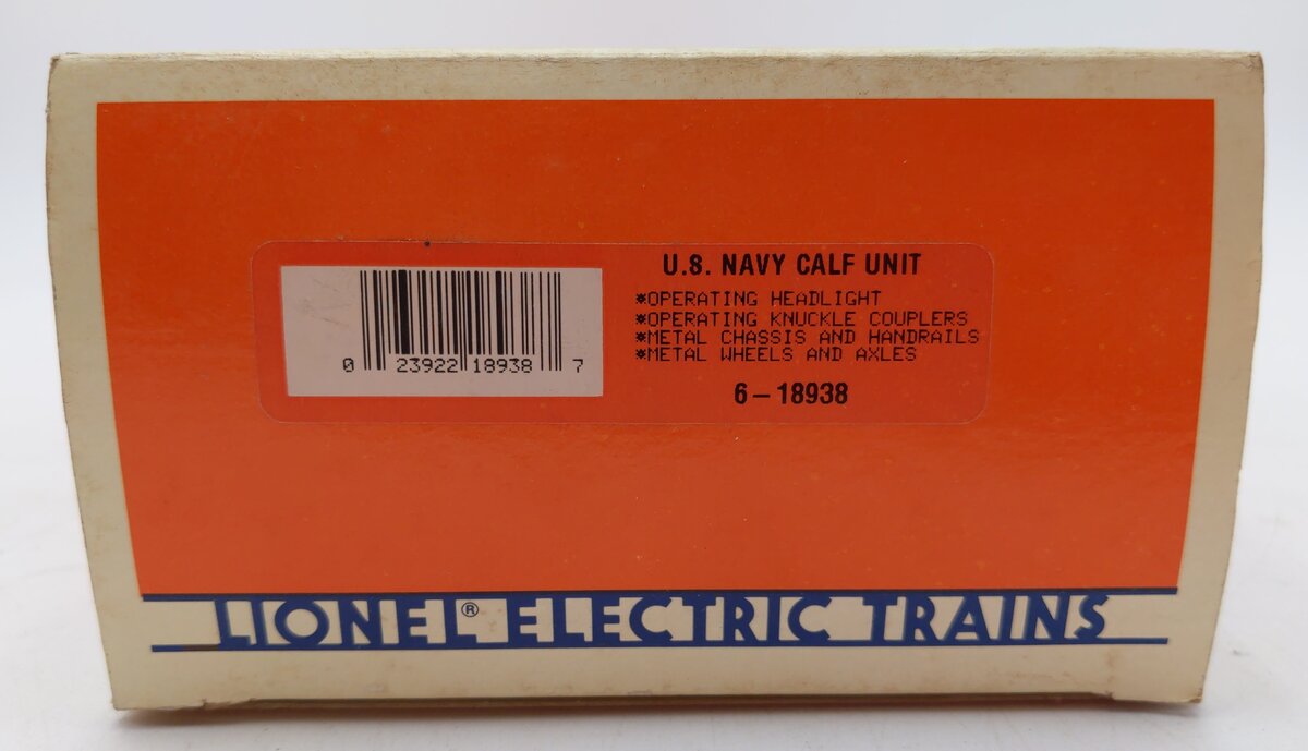 Lionel 6-18938 O Gauge US Navy Non-Powered NW2 Calf Unit LN/Box