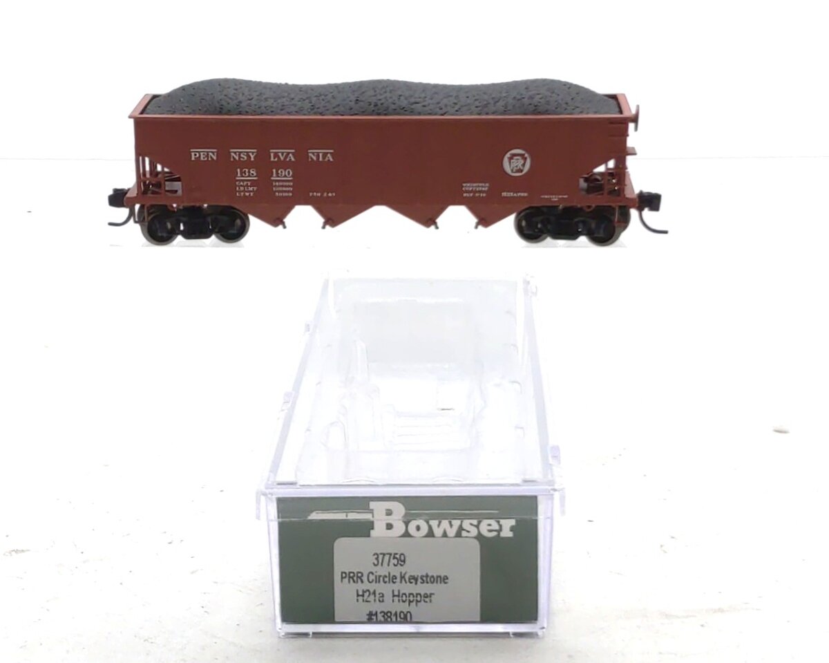 Bowser 37759 N Pennsylvania Railroad Class H21a 4-Bay Hopper #138190