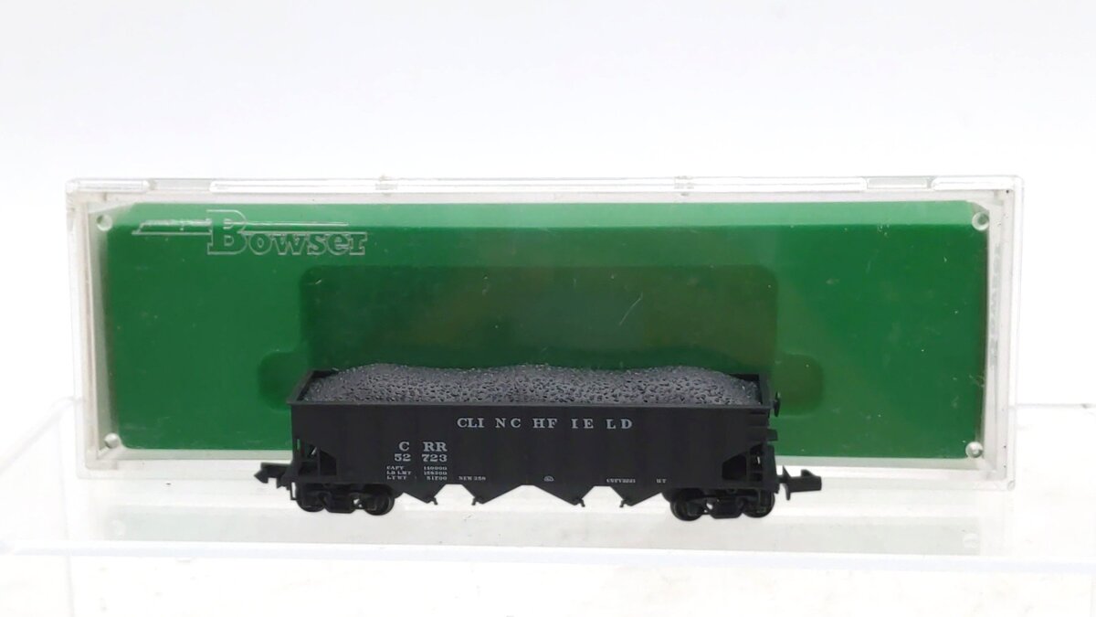 Bowser 37429 N Scale Clinchfield H-21a 4-Bay 70-Ton Hopper w/Load #52723