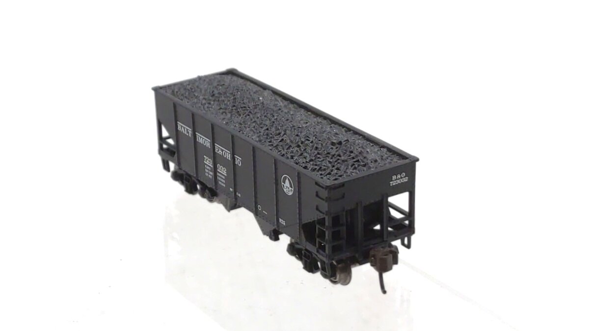 Bachmann 19553 N Scale Baltimore & Ohio 55-Ton 2-Bay Open Hopper w/Load #723032