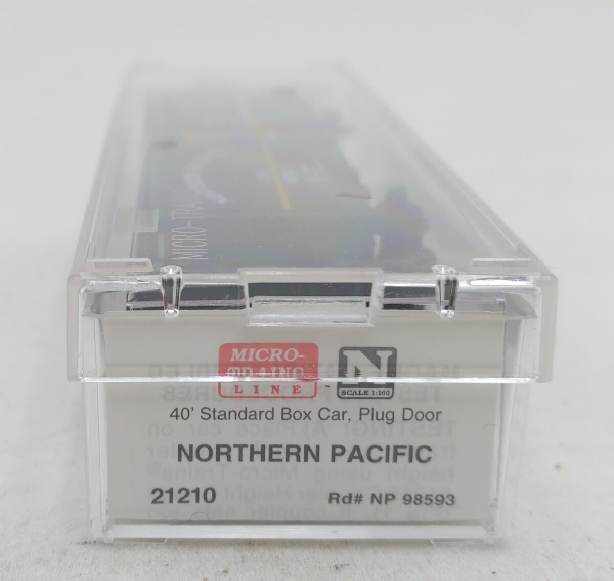 Micro-Trains 02100210 N Northern Pacific 40' Standard Plug Door Boxcar #98593 LN/Box