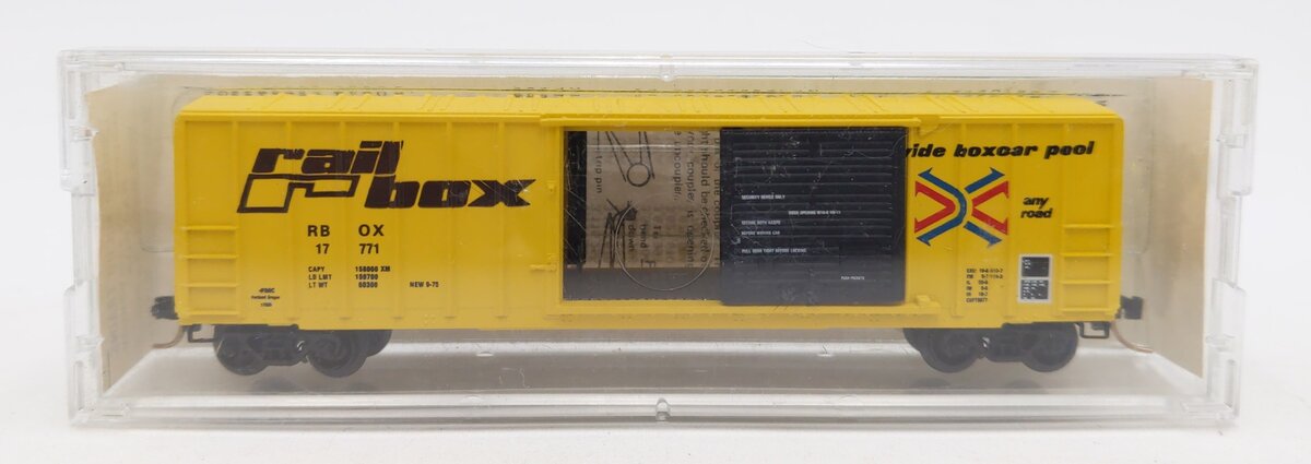 Micro-Trains 02500012 N FMC Railbox 50' Rib Side Single Door Boxcar #17771 LN/Box