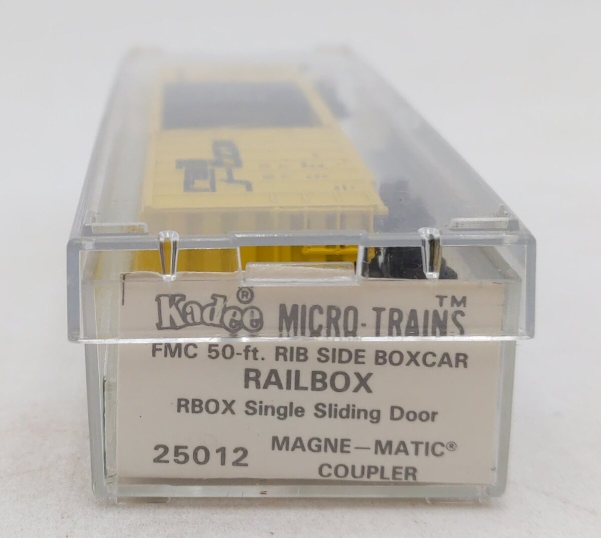 Micro-Trains 02500012 N FMC Railbox 50' Rib Side Single Door Boxcar #17771 LN/Box