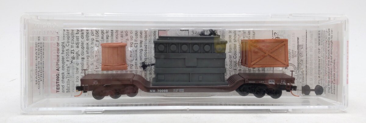 Micro-Trains 10900240 N N&W Heavyweight Depressed Center Flatcar w/Load #70098