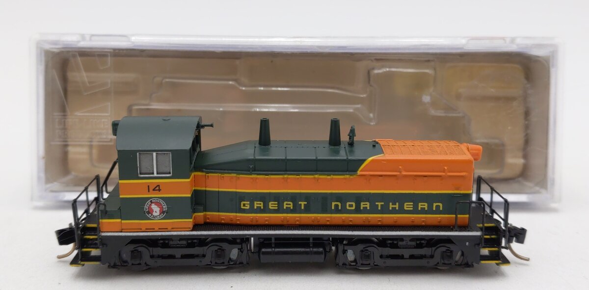 Life Like 7887 N Scale Great Northern SW9/1200 Locomotive #14 LN/Box