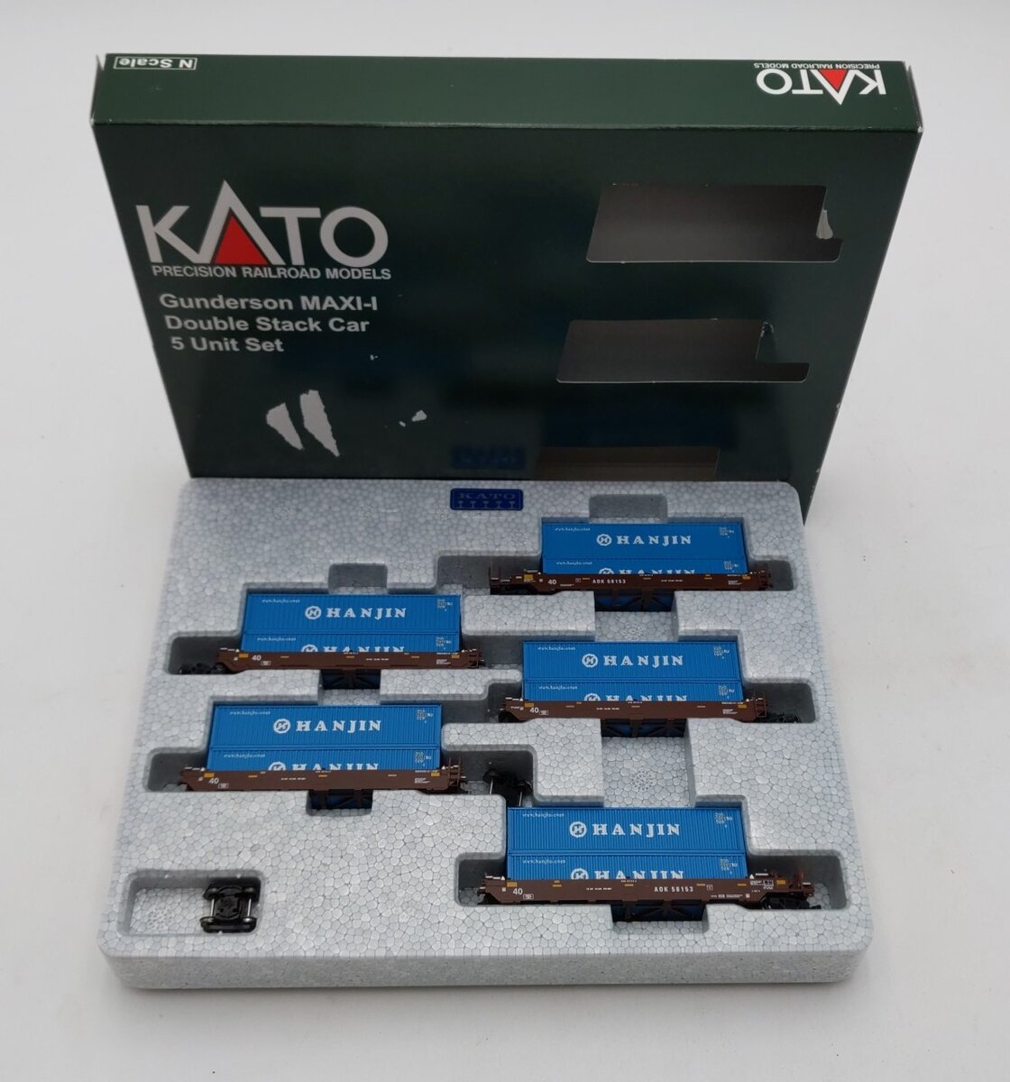 Kato 106-6156 N Gunderson MAXI-I Double Stack Car AOK #58153