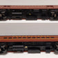 MTH 20-69213 O Gauge Pennsylvania 70' Streamlined Baggage/Coach Car Set of 2