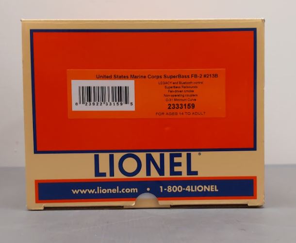 Lionel 2333159 O US Marine Corps Legacy SuperBass FB-2 Diesel Loco #213B