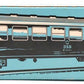 Marklin 4045 HO Scale DSB D Zug Wagen EX/Box