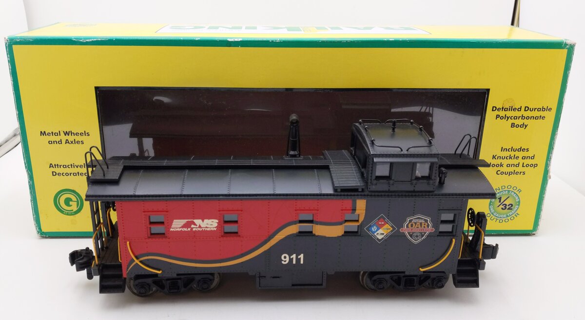 MTH 70-77038 G Norfolk Southern RailKing One Gauge Offset Steel Caboose #911
