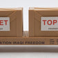 K-Line K691-8031 O Gauge Operation Iraqi Freedom Flatcar w/2 Top Secret Crates NIB