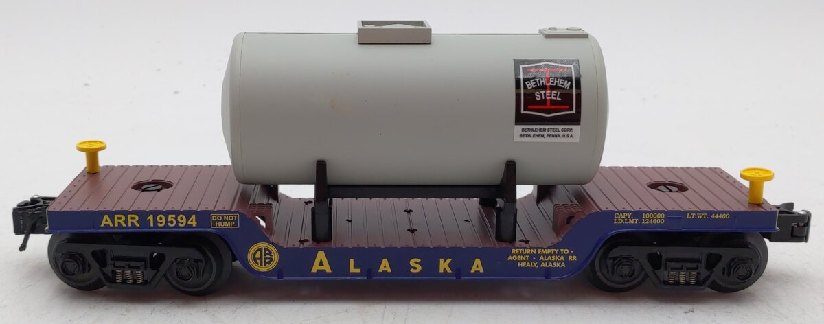 RMT 96533 O 3-Rail Alaska Depressed Center Flat Car