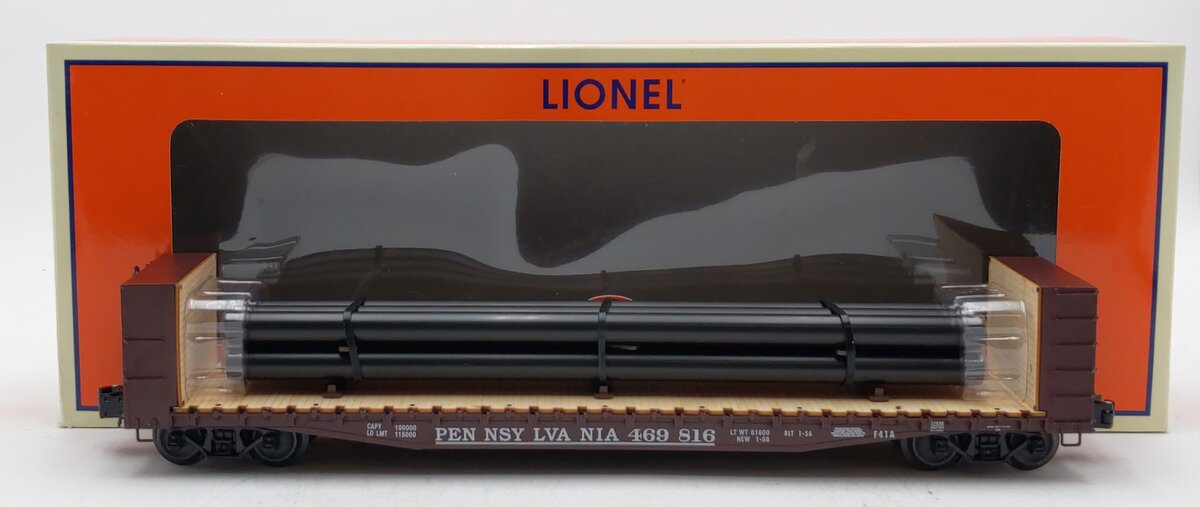 Lionel 6-27838 O Pennsylvania Flat Car w/Bulkheads