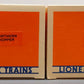 Lionel 9-6190 BN and C&NW ACF 2-Bay Hopper Cars (Set of 2) MT/Box