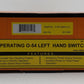 MTH 40-1056 O54 RealTrax Nickel Silver Left Hand Remote Switch Turnout