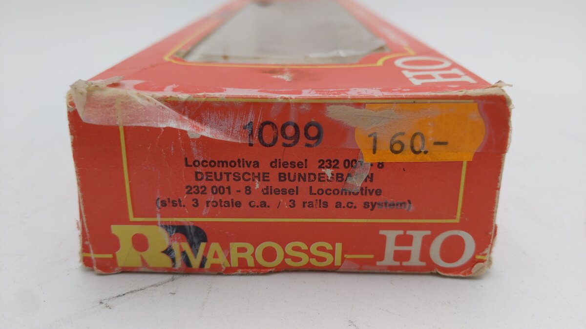 Rivarossi 1099 HO Scale DB Class V320 Heavy Diesel Locomotive EX/Box
