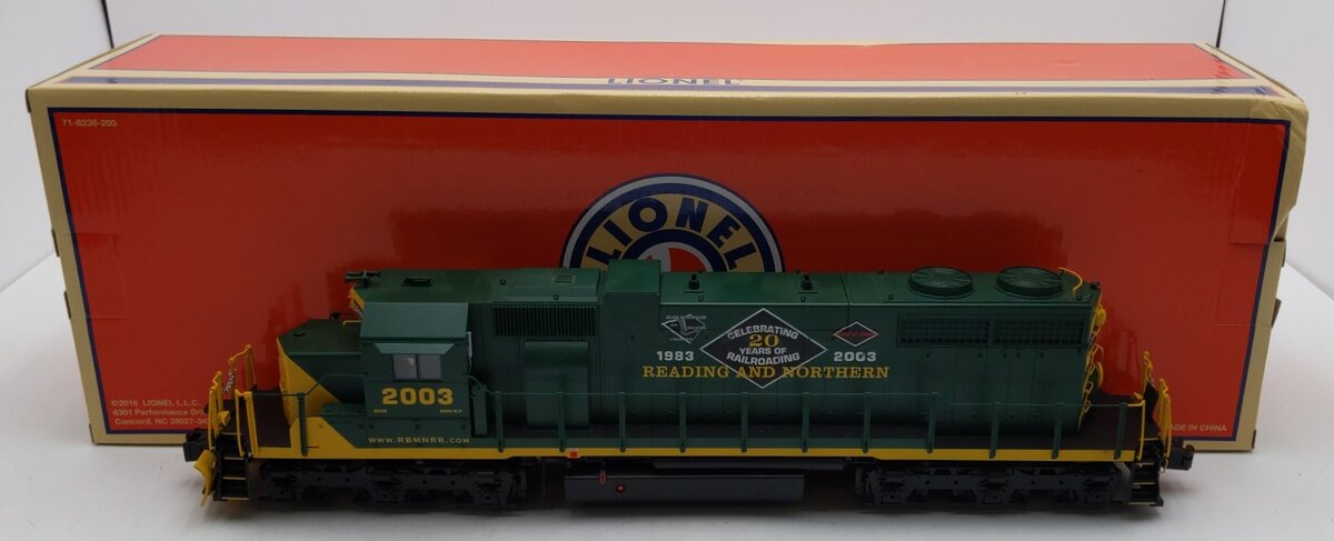 Lionel 6-82805 O Reading & Northern BTO Legacy SD38 Diesel Locomotive #2003