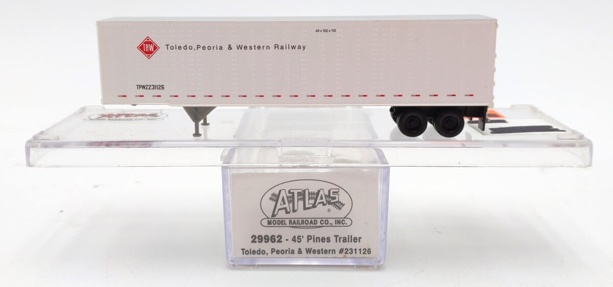 Atlas 29962 1:160 N Toledo, Peoria & Western 45' Pines Semi Trailer #231126