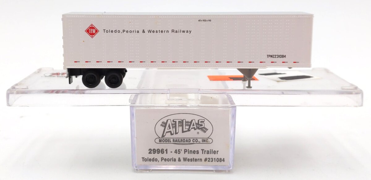 Atlas 29961 1:160 N Toledo, Peoria & Western 45' Pines Semi Trailer #231084