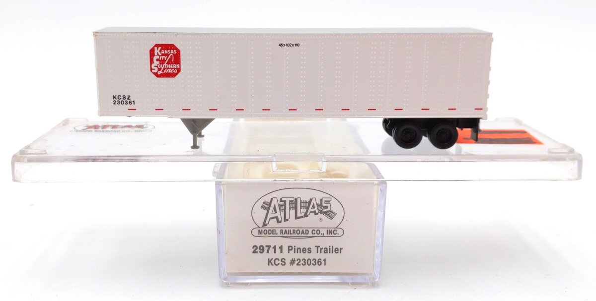 Atlas 29711 1:160 N Kansas City Southern 45' Pines Semi Trailer