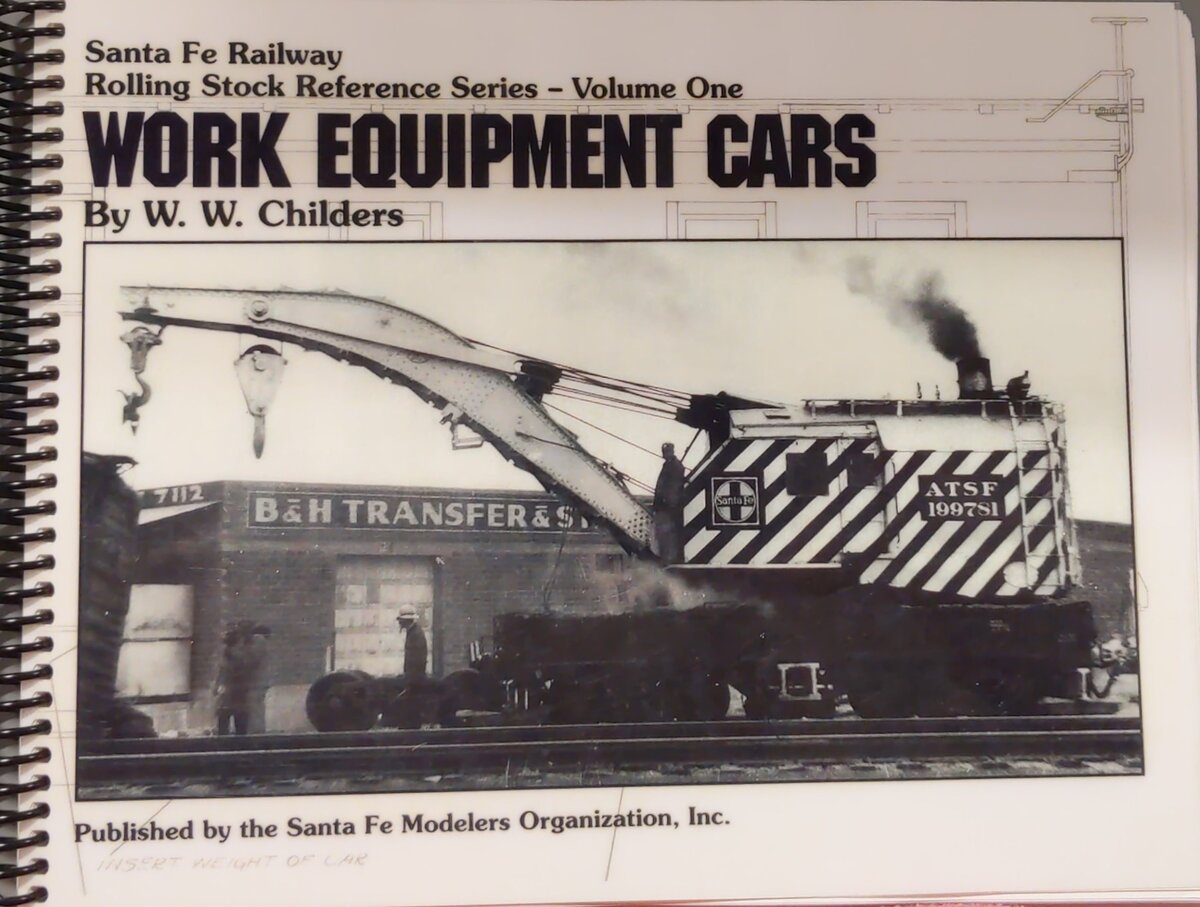 Work Equipment Cars Spiral Book By W. W. Childers EX