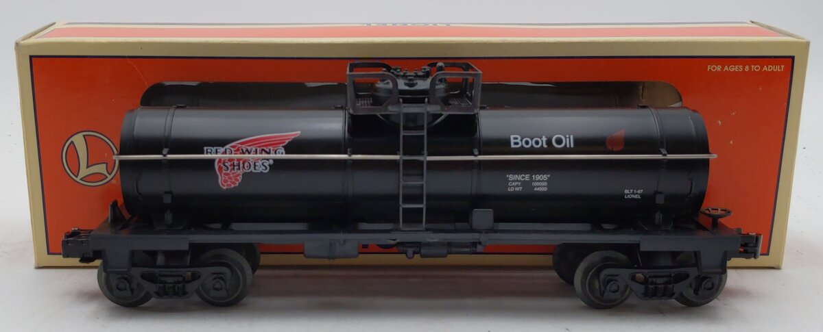 Lionel 6-52137 O Gauge Red Wing Shoes Boot Oil Tank Car LN/Box