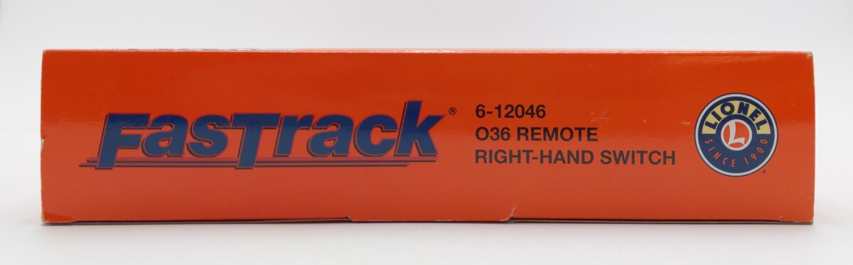 Lionel 6-12046 O Gauge O36 Right Hand Remote-Control FasTrack Switch/Turnout EX/Box