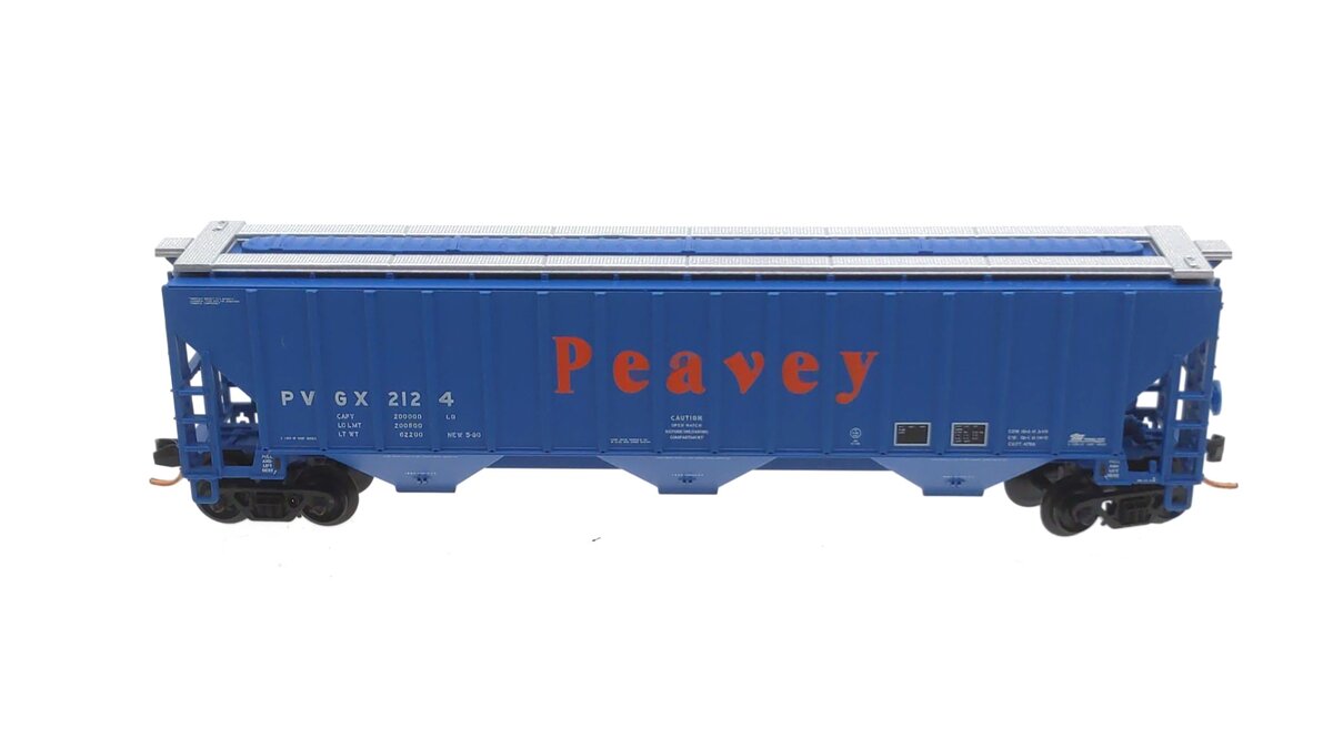 Atlas 50000501 N Trainman Peavey Thrall 4750 Covered Hopper #2124