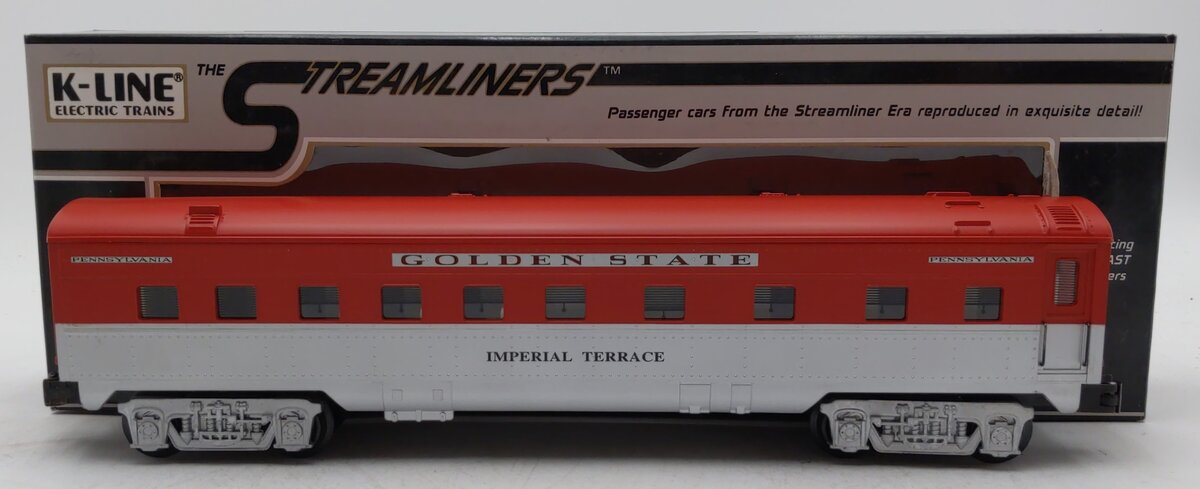 K-Line K4532-3368 O Gauge Golden State "Imperial Terrace" Pullman Passenger Car LN/Box