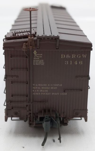 Blackstone Models B340128W HOn3 Scale Weathered D&RGW 30ft Boxcar #3146 LN/Box