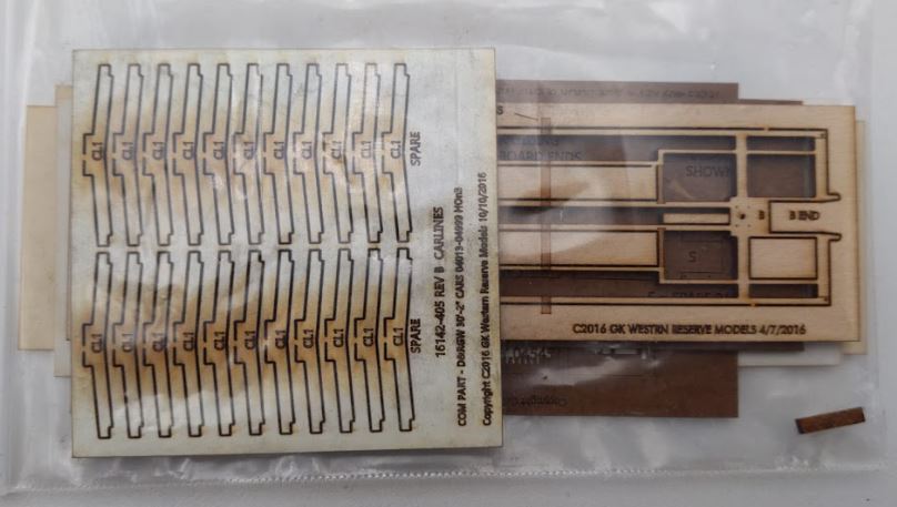 Narrow Gauge Colorado 04545 HOn3 Scale OY Rotary Car Laser Cut Kit