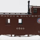 Blackstone Models B340961 HOn3 Scale D&SNG Long Caboose #0540
