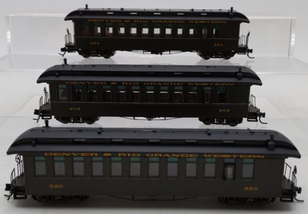 Blackstone Models 350112 HOn3 D&RGW Chili Line Jackson & Sharp Coach (Set of 3)