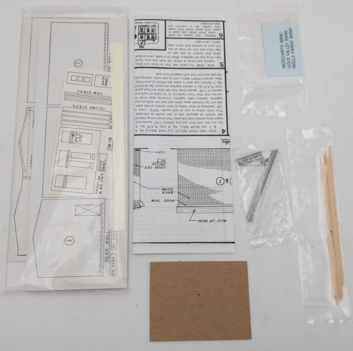 Classic Miniatures CM-18 HO Scale Bank Building 1900 Craftsman Kit