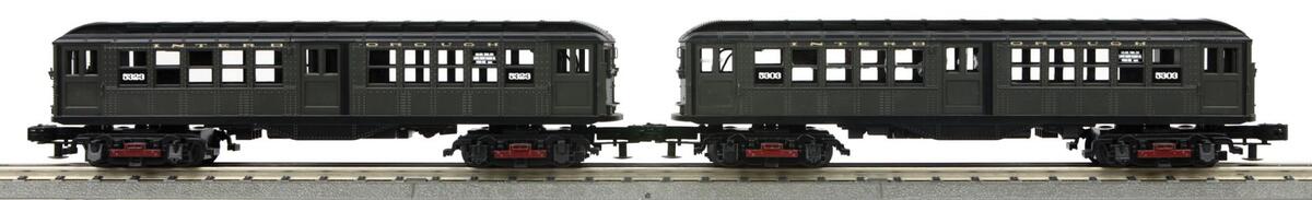 MTH 30-20580-3 O Gauge MTA LO-V 2-Car Subway Add-On Non Powered Set LN/Box