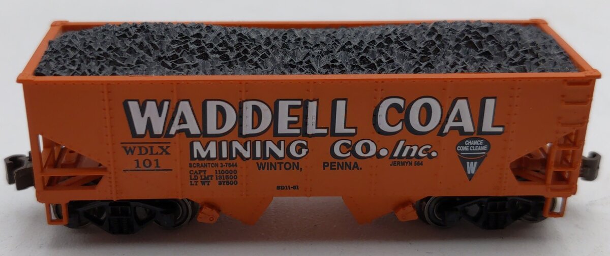 Bachmann 19557 N Waddell Coal USRA 55 Ton 2-Bay Hopper #101