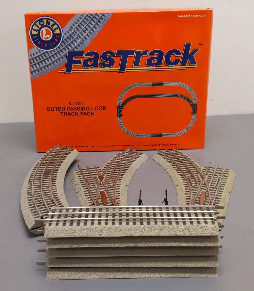 Lionel 6-12031 O27 Outer Passing Loop FasTrack Add-On Pack