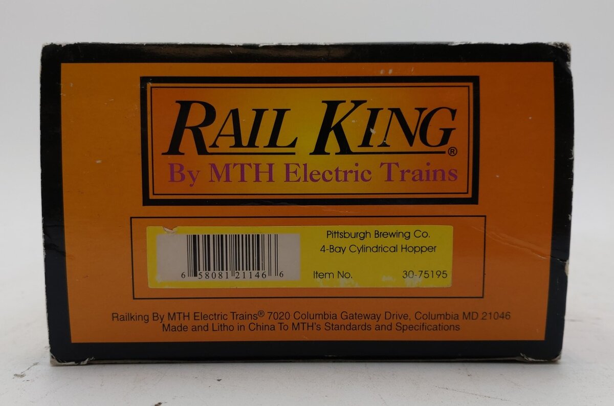 MTH 30-75195 O Gauge Pittsburgh Brewing Co. 4-Bay Hopper Car #435205 LN/Box