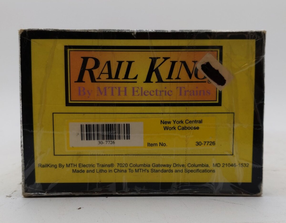 MTH 30-7726 O Gauge New York Central Work Caboose #18087 LN/Box