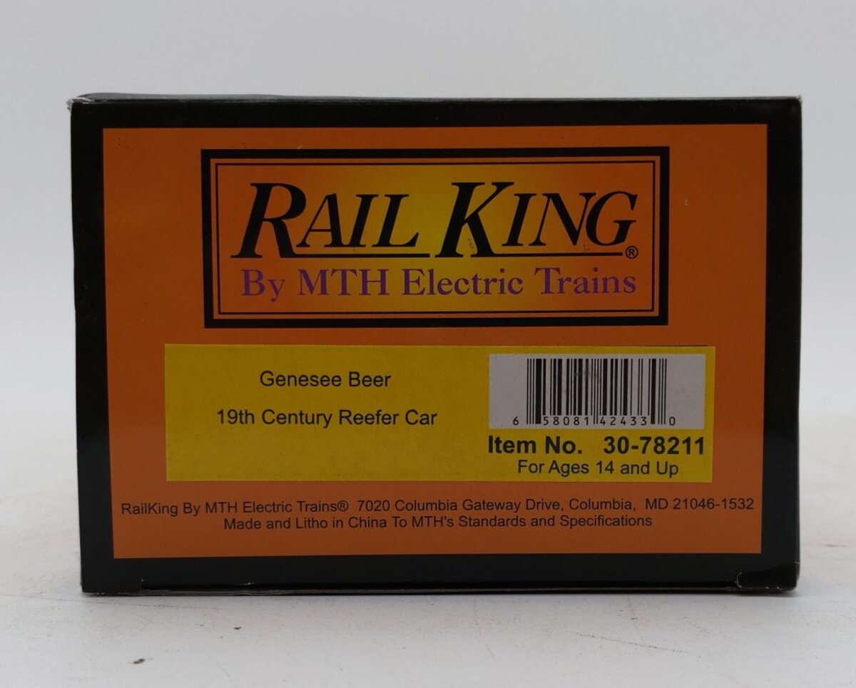 MTH 30-78211 O Genesee Beer 19th Century Reefer Car #20