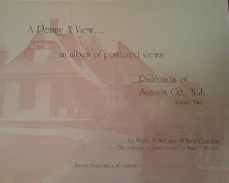 A Penny a View-- An Album of Postcard Views Hardcover Book By Wayne T. McCabe EX