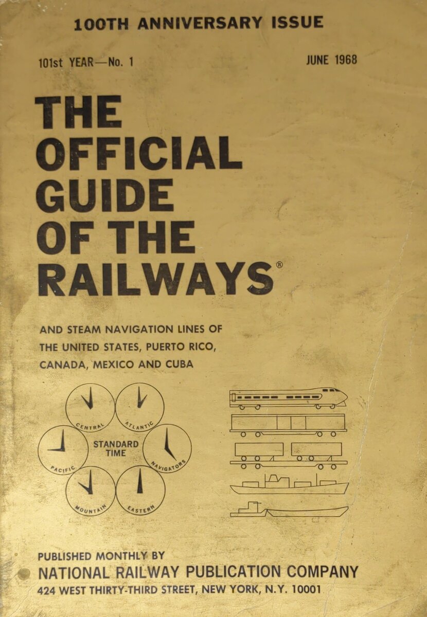The Official Guide of the Railways - June 1968 Paperback Book By National Rail.