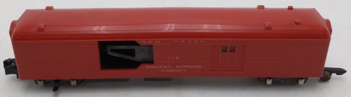 American Flyer 718 Vintage S New Haven Red Operating Mail Pickup Car VG